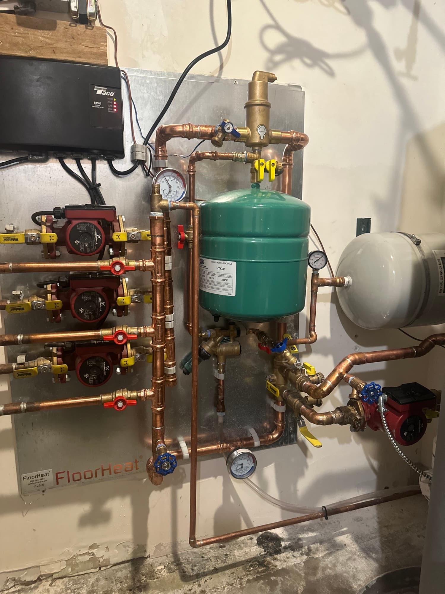 Hydronic boiler room